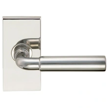 INOX Unison Hardware<br />SH276 TL4 - Tubular Plaza Lever with SH Rosette in AISI 304 Stainless Steel