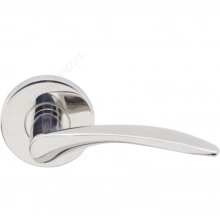 INOX Unison Hardware<br />RA311 TL4 - Tubular Crest Lever with RA Rosette in AISI 304 Stainless Steel