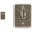 Rocky Mountain Hardware<br />IP30490 - Privacy Mortise Bolt - 2-1/2" x 3-1/4" Hammered Escutcheon