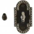 Rocky Mountain Hardware<br />IP30690 - Privacy Mortise Bolt - 2-1/2" x 4-1/2" Corbel Arched Escutcheons