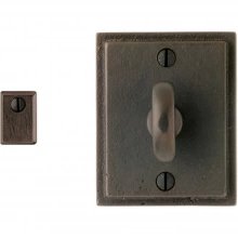 Rocky Mountain Hardware<br />IP318 - Privacy Mortise Bolt - 2-1/2" x 3-1/8" Stepped Escutcheon