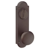 Emtek Sandcast Bronze Keyed Sideplates 