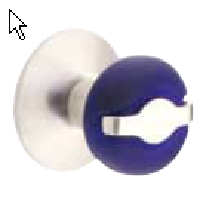 MODERN ROSE<br>ZURICH BLUE KNOB <BR>IMAGE ONLY
