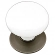 Emtek<br />86001 - Ice White Porcelain Cabinet Knob 1-3/8"