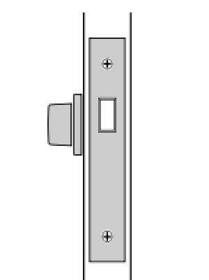 R.  Thumbturn Mortise Deadbolt <br>No key outside 