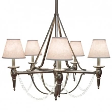 Rocky Mountain Hardware - C500 - Five-Arm Towne Chandelier with Crystals