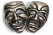 Rocky Mountain Hardware<br />COMEDY/TRAGEDY MASK GRIPS   G80134   - Custom Door Pulls for Left and Right Door - Per Pair - CALL FOR PRICE