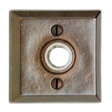 Rocky Mountain Hardware - DBB-E416 - Doorbell Button - 2 5/8" x 2 5/8" Square Escutcheon