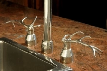 Rocky Mountain Hardware - Elk Antler - Call for Price  - Custom Faucet Levers 