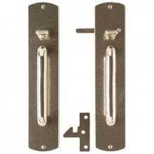 Rocky Mountain Hardware - GL/G560 - Curved Escutcheon Gate Latch Set with Thumb Latch - G560
