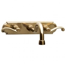 Rocky Mountain Hardware - WMF E707 - Wall Mount Faucet with E707 Arched Escutcheon WITHOUT ROUGH