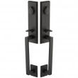 Emtek<br />454525 - Rustic Modern Rectangular Monolithic Grip by Grip Entrance Handleset - Double Cylinder