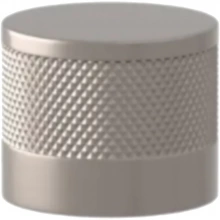 Turnstyle Designs - S1184 - Solid, Cabinet Knob, Knurled Round Button