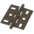 Schaub<br />1111B-10B - Solid Brass, Hinge, Ball Tip Mortise, Oil Rubbed Bronze finish