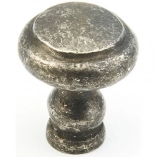 Schaub - 132-DP - Britannium, Artifex, Round Knob, 1-1/8" diameter, Dark Pewter finish