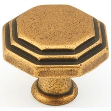 Schaub - 283-LFBZ - Firenza, Octagonal Knob, 1-1/8" diameter, Light Firenza Bronze finish