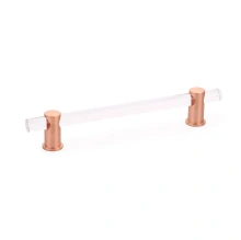 Schaub - 406-BRG - Lumiere, Pull, Acrylic, Brushed Rose Gold, 6" cc