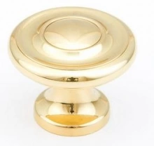 Schaub - 703-03 - 1-1/4" Polished Brass Knob