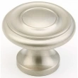Schaub<br />703-15 - Solid Brass, Traditional, Round Knob, 1-1/4" diameter, Satin Nickel finish
