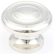 Schaub - 703-PN - Solid Brass, Traditional, Round Knob, 1-1/4" diameter, Polished Nickel finish