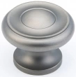 Schaub<br />704-AN - Solid Brass, Traditional, Round Knob, 1-1/2" diameter, Antique Nickel finish