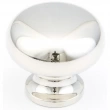 Schaub<br />706-PN - Solid Brass, Traditional, Round Knob, 1-1/4" diameter, Polished Nickel finish