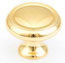 Schaub - 711-03 - 1-1/4" Polished Brass Knob