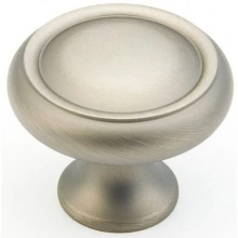 Schaub - 711-AN - Solid Brass, Traditional, Round Knob 1-1/4" diameter, Antique Nickel finish