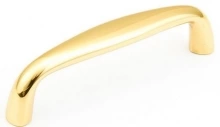Schaub - 721-03 - Polished Brass Pull, 3" cc