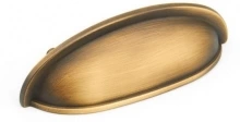 Schaub - 731-ALB - Antique Light Brass Cup Pull, 3" cc