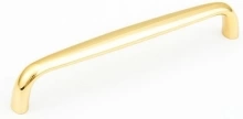 Schaub - 737-03 - Polished Brass Pull, 6" cc