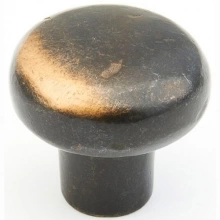 Schaub - 772-AZ - Cast Bronze, Mountain, Round Knob, 1-3/8" diameter, Antique Bronze finish