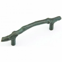 Schaub - 783-VI - Solid Bronze, Cast Bronze Mountain, Pull, 4"cc, Verde Imperiale finish