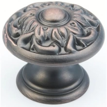 Schaub - 870-MiBZ - Solid Brass, Corinthian, Round Knob, 1-3/8" diameter, Michelangelo Bronze finish