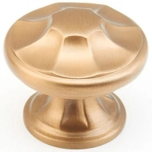Schaub - 876-BBZ - Empire, Round Knob, 1-3/8" diameter, Brushed Bronze finish