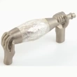 Schaub<br />942M-SN/MOP - Solid Brass, Symphony, Wine Themes, Wine Bottle Pull, 6"cc, Mother of Pearl/Satin Nickel finish