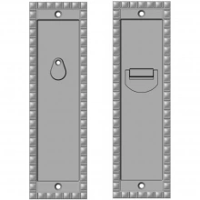 Rocky Mountain Hardware<br />SDL-S-PR - Corbel Rectangular Single Sliding Door Lock - Privacy