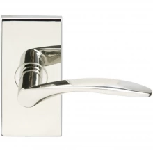 INOX Unison Hardware<br />SH311 TL4 - Tubular Crest Lever with SH Rosette in AISI 304 Stainless Steel