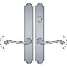 Ashley Norton - SPAD4.53 - Arched American Cylinder Lever Low Multi Point Patio Trim - Configuration 3