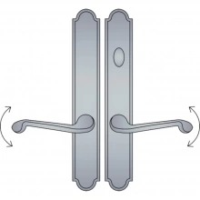 Ashley Norton<br />SPEG4.53 - Arched American Cylinder Lever Low Multi Point Patio Trim - Configuration 2