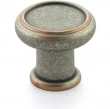 Schaub<br />78-DP/C - Steamworks Knob, Distressed Pewter/Copper, 1-1/4" Diameter