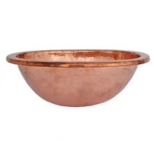 Thompson Traders - sinks - 23-1220-A - OVAL MIRO SINK - POLISHED COPPER 
