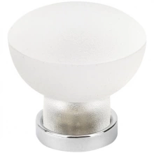 Topex Design - 10783B4094 - Round Frosted Knob - Chrome Base
