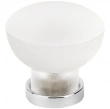 Topex Design<br />10783B4094 - Round Frosted Knob - Chrome Base