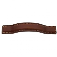 Turnstyle Designs - AP1181 - Bow Leather, Cabinet Handle, Medium Plain