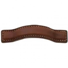 Turnstyle Designs - AP1182 - Bow Leather, Cabinet Handle, Small Plain