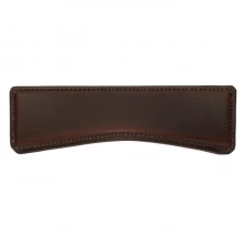 Turnstyle Designs - H1195 - Savile Leather, Cabinet Cup Handle, Medium Wave 