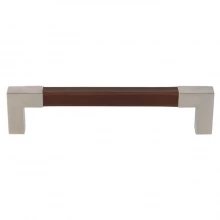 Turnstyle Designs - R1173 - Recess Leather, Cabinet D Handle, Square