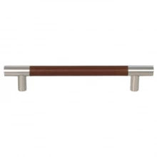 Turnstyle Designs - R1197 - Recess Leather, Cabinet D Handle, Barrel