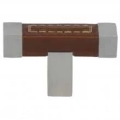 Turnstyle Designs<br />R1929 - Recess Leather, Cabinet Handle, Square T Bar Stitch Out